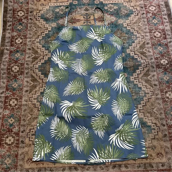 NWT urban outfitters• Palm Print Bodycon Mini
Dress Blue Size XS and S - Picture 16 of 16